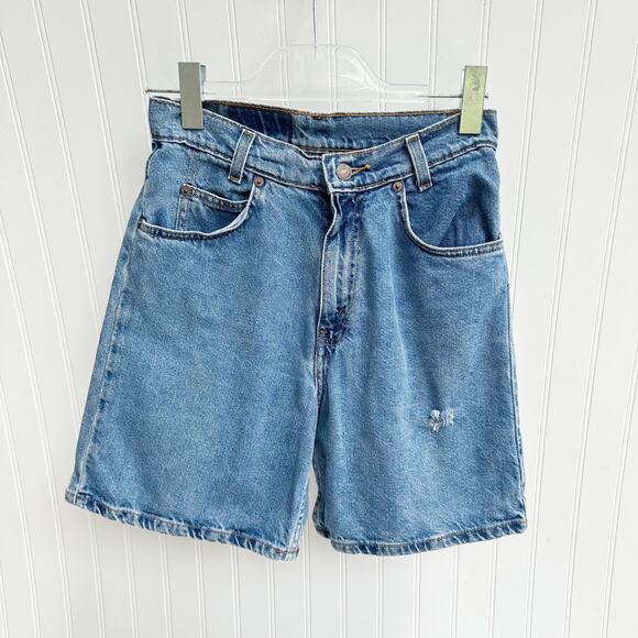 Levi’s Vintage Orange Tab High Rise Denim Shorts 90s Boyfriend Jean Cotton 26 - Picture 1 of 9